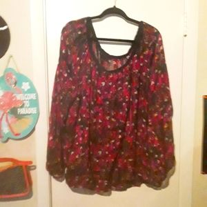 Sheer Colorful Blouse